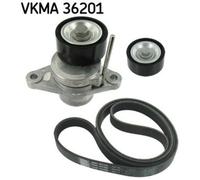 SKF Set Cinghia Scanalata per Dacia Duster Sandero Ks _ Js _ Renault Laguna III