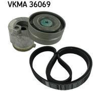 SKF Set Cinghia Scanalata per Opel Vivaro Combi J7 F7 F9 Renault Trafic II