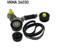 SKF V-Ribbed Cinghia Trasmissione Kit - Per Ford Mondeo III, Jaguar - 2.0-2.2D