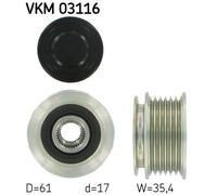 SKF VKM 03116 Dispositivo ruota libera alternatore per AUDI,SEAT,SKODA,VW