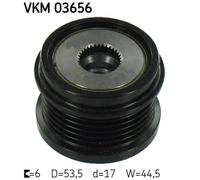 SKF Dispositivo ruota libera alternatore compatibile con FORD VOLVO VKM 03656