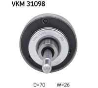 SKF VKM 31098 Galoppino/Guidacinghia, Cinghia Poly-V per SEAT,SKODA,VW