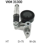 SKF VKM 31300 Tendicinghia, Cinghia Poly-V per AUDI,VW