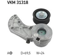 SKF VKM 31318 Tendicinghia, Cinghia Poly-V per AUDI,PORSCHE,VW