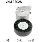 SKF VKM 33028 Tendicinghia, Cinghia Poly-V per CITROËN,FIAT,LANCIA,PEUGEOT