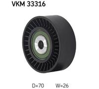 SKF VKM 33316 Galoppino/Guidacinghia, Cinghia Poly-V per CITROËN,PEUGEOT