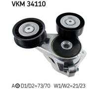 SKF VKM 34110 Tendicinghia, Cinghia Poly-V per FORD