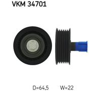 SKF VKM 34701 Galoppino/Guidacinghia, Cinghia Poly-V per CITROËN,FIAT,FORD,PEUGE