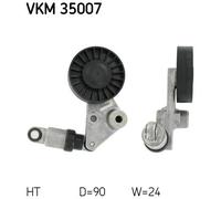 SKF Rullo tenditore cinghia Poly-V VKM 35007 per OPEL Zafira A (T98)