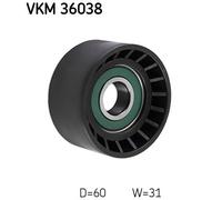 SKF VKM 36038 Galoppino/Guidacinghia, Cinghia Poly-V per NISSAN,OPEL,RENAULT,VAU