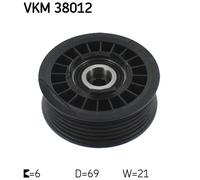 SKF VKM 38012 Galoppino guidacinghia, cinghia Poly-V