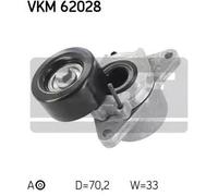 SKF Kit tendicinghia VKM 62028 Rullo tenditore cinghia Poly-V per NISSAN, RENAULT