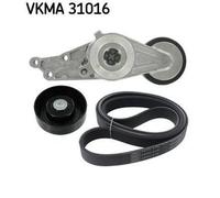 SKF VKMA 31016 Kit Cinghie Poly-V per AUDI A4 Avant (8ED, B7) A4 Sedan (8EC, B7)