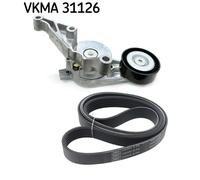 SKF VKMA 31126 Kit Cinghie Poly-V per VW Caddy III Kombi (2KB, 2KJ, 2CB, 2CJ)