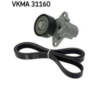 SKF VKMA 31160 Kit Cinghie Poly-V per VW Polo Hatchback (6R1, 6C1) TIGUAN (AD1)