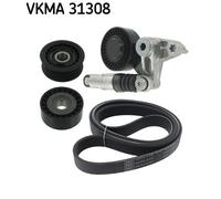 SKF VKMA 31308 Kit Cinghie Poly-V per AUDI