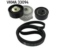 SKF VKMA 33094 Kit Cinghie Poly-V per CITROËN,FIAT,LANCIA,PEUGEOT