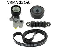SKF VKMA 33140 Kit Cinghie Poly-V per CITROËN,FIAT,LANCIA,PEUGEOT
