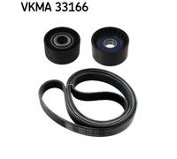 SKF Kit Cinghie Poly-V VKMA 33166 per PEUGEOT FIAT CITROËN