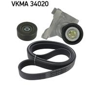SKF VKMA 34020 Kit Cinghie Poly-V per FORD