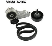 SKF VKMA 34104 Kit Cinghie Poly-V per FORD FOCUS (DAW, DBW) FOCUS Station wagon