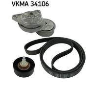 SKF VKMA 34106 Kit Cinghie Poly-V
