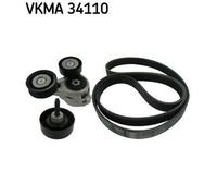 SKF VKMA 34110 Kit Cinghie Poly-V per FORD Focus II Hatchback (DA, HCP, DP)