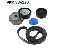 SKF VKMA 34120 Kit Cinghie Poly-V per FORD