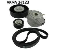 SKF VKMA 34123 Kit Cinghie Poly-V per SAAB