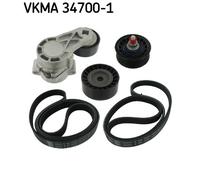 Kit cinghie poly-V SKF VKMA 34700-1 per PEUGEOT BOXER Furgone 2.2 2006-2016