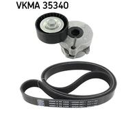 Kit cinghia trapezoidale multirighe VKMA 35340 SKF per OPEL CORSA D