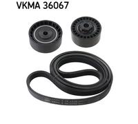 SKF VKMA 36067 Kit Cinghie Poly-V per DACIA,NISSAN,PROTON,RENAULT