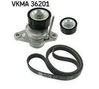 SKF VKMA 36201 Kit Cinghie Poly-V per RENAULT LAGUNA III (BT0/1) Duster (HS)