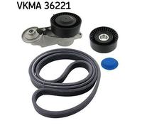 SKF VKMA 36221 Kit Cinghie Poly-V per VOLVO XC90 I (275) S80 I (184)