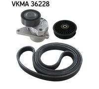 SKF VKMA 36228 Kit Cinghie Poly-V per VOLVO XC90 I (275) S60 I (384) S80 I (184)