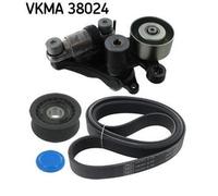 SKF VKMA 38024 Kit Cinghie Poly-V adatto per MERCEDES-BENZ Classe C Sedan (W203)