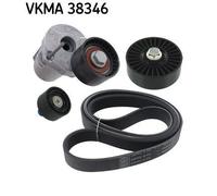 SKF VKMA 38346 Kit Cinghie Poly-V per BMW 1 Schrägheck (E87) 1 Schrägheck (E81)