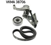 SKF VKMA 38706 Kit Cinghie Poly-V per MINI Hatchback (R50, R53) Cabrio (R52)