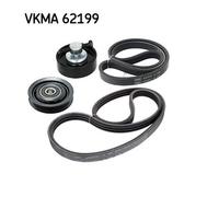 SKF VKMA 62199 Kit Cinghia Poly-V Per Nissan Micra III Micra C+C III