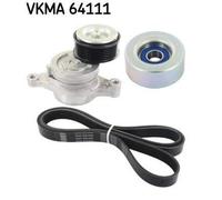 SKF VKMA 64111 Kit Cinghie Poly-V per MAZDA 2 Schrägheck (DE, DH3)