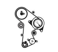 SKF VKMC 01263-1 Kit Tendicinghia con Pompa Acqua | Compatibile con: AUDI A3, A3 Cabriolet, A3 Sportback, A4 Allroad B8, A4 B8, A4 B8 Avant, A5, A5 Cabriolet, A5 Sportback
