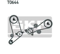 SKF VKMC 01270 Pompa acqua + Kit cinghie dentate per VW