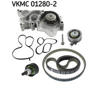SKF VKMC 01280-2 Pompa acqua + Kit cinghie dentate per AUDI,SEAT,SKODA,VW