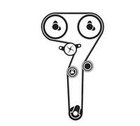 SKF VKMC 02172 Kit cinghia distribuzione pompa acqua N° denti: 167