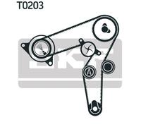 SKF Kit tendicinghia VKMC 02190-2 con pompa acqua per Fiat e Alfa Romeo