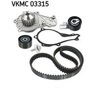SKF VKMC 03315 Pompa acqua + Kit cinghie dentate per CITROËN,FIAT,FORD,MAZDA,PEU