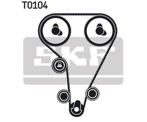 SKF VKMC 04212 Pompa acqua + Kit cinghie dentate per FORD