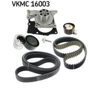 SKF VKMC 16003 Pompa acqua + Kit cinghie dentate per DACIA,MERCEDES-BENZ,RENAULT
