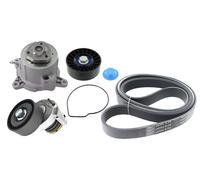 SKF VKMC 31154 Pompa acqua + Kit cinghia Poly V per AUDI,SEAT,SKODA,VW