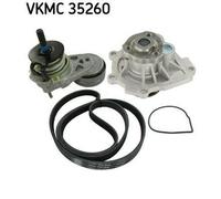 SKF VKMC 35260 Pompa acqua + Kit cinghia Poly V per OPEL ZAFIRA B (A05)